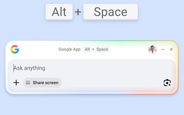 Google revoluționează: Search și AI, direct pe desktopul Windows