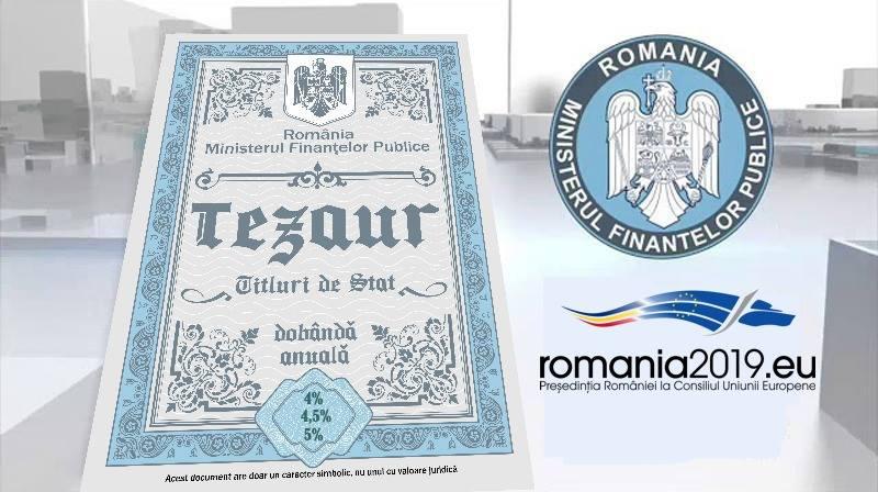 Românii pot investi în titlurile de stat TEZAUR, cu maturități de 1, 3 și 5 ani, în perioada 6 aprilie – 8 mai 2026, anunță oficialii Ministerului Finanțelor Publice