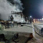 Incendiu violent la un fast-food din Cluj, în miez de noapte