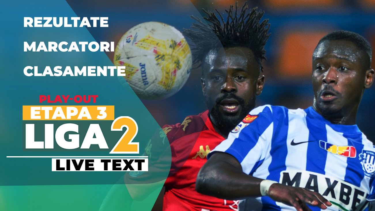 Rezultate etapă play-out Liga 2: Bătălii aprige pentru salvarea de la retrogradare