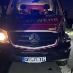 Român, accident bizar în Germania: A avariat singura autospecială de pompieri
