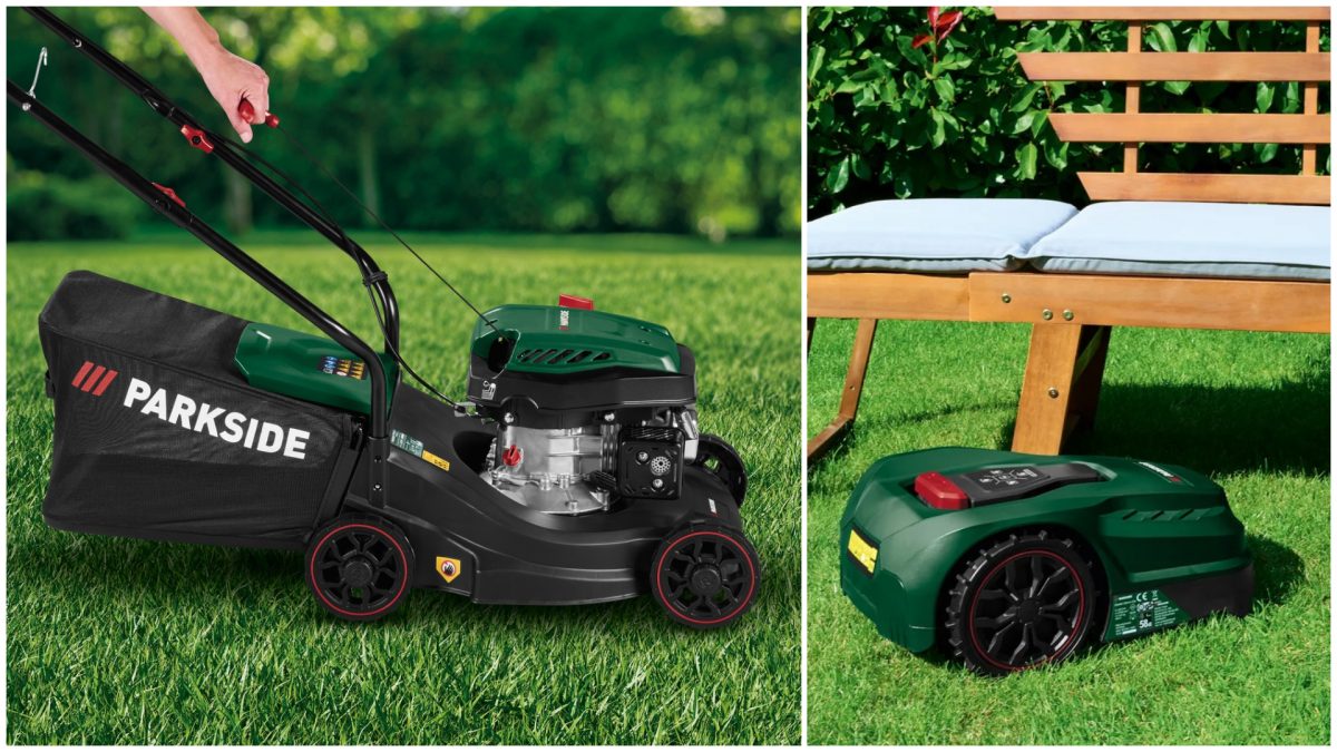 Tuns de LUX la Lidl: Parkside aduce roboți, benzină și trimmere