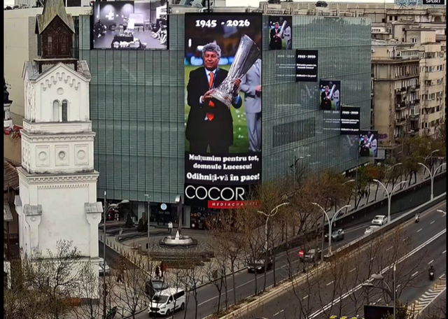 Legenda fotbalului românesc, Mircea Lucescu, omagiat în centrul Bucureștiului Centrul Capitalei a fost martorul unui moment de reculegere dedicat uneia dintre cele mai mari personalități ale fotbalului românesc