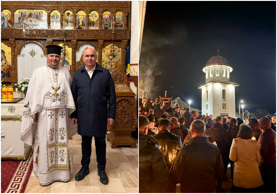 Bolojan, la Înviere: Premierul a mers la biserica din Sânmartin, Bihor