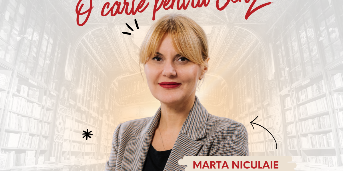 Marta Niculaie, șefa Novartis România, dezvăluie cartea favorită