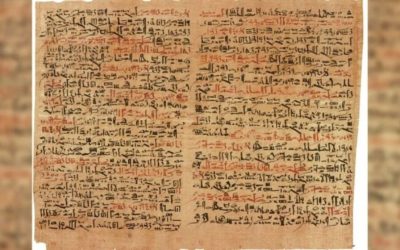 Papirusul Edwin Smith, una dintre cele mai vechi și sofisticate documente medicale antigu, a fost descoperit în Egiptul antic și datat în jurul anului 1600 î.Hr