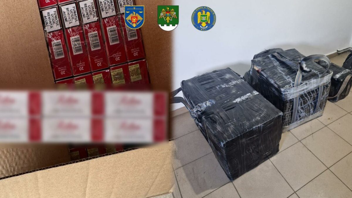 Contrabandă cu țigări: Rețea destructurată în Moldova cu ajutorul Poliției de Frontieră Română