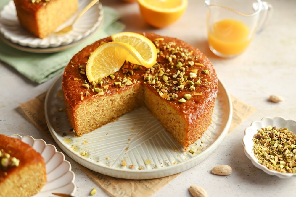 Gustare de post: Prăjitură cu lămâie și mălai, un deliciu pufos