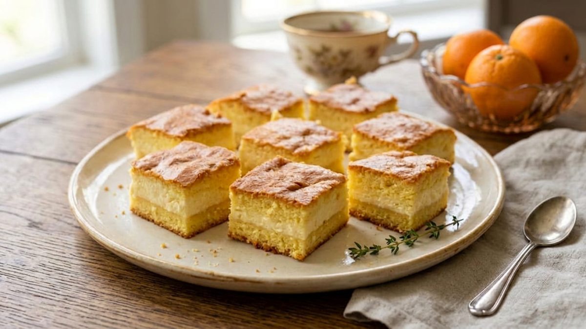 Prăjitura-minune: Cremă de brânză și portocală, un deliciu irezistibil