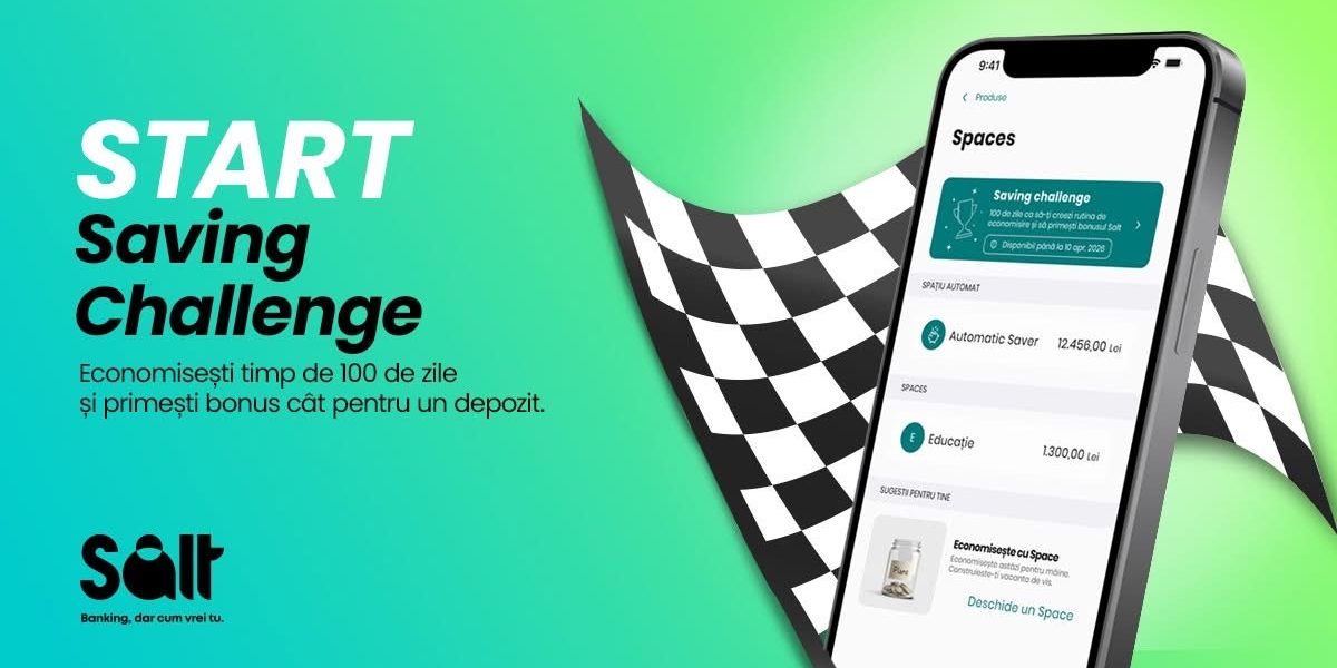 Salt Bank a marcat doi ani de activitate și a lansat un nou produs dedicat economisirii, intitulat „Saving Challenge”