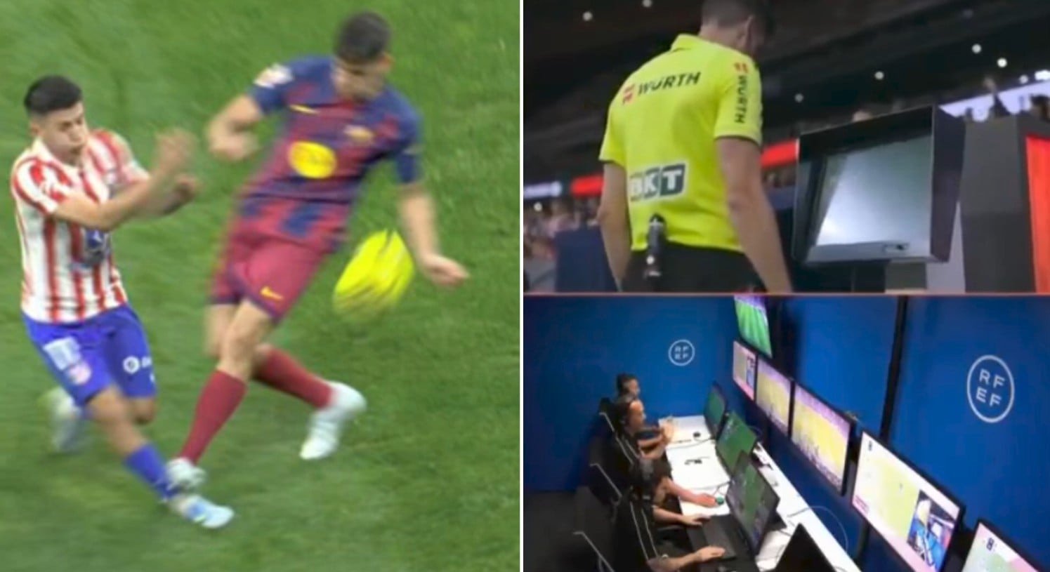 Campioana en-titre a Spaniei, FC Barcelona, a câștigat meciul de pe terenul lui Atlético Madrid, scor 2-1, dar victoria este marcată de un scandal major care a aprins spiritele în fotbalul spaniol