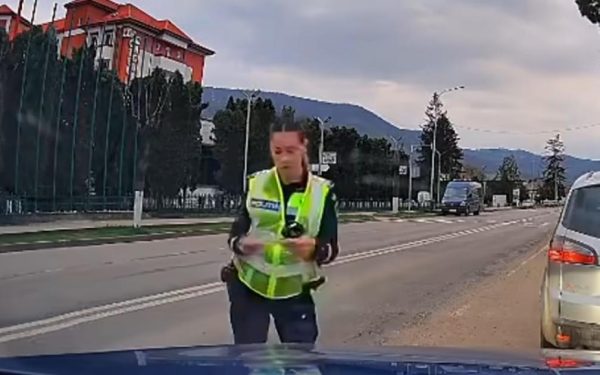 Șofer amendat de poliție: "Verde" sau "galben"? Scandal pe șosea