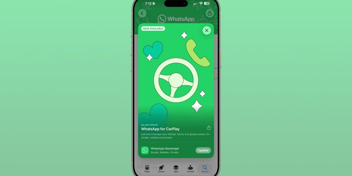 Whatsapp, update important pentru Apple CarPlay