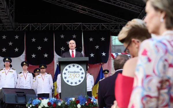 Ambasada SUA la București, recepție la nivel înalt