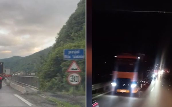 Valea Oltului, un infern nocturn: șoferi blocați ore întregi