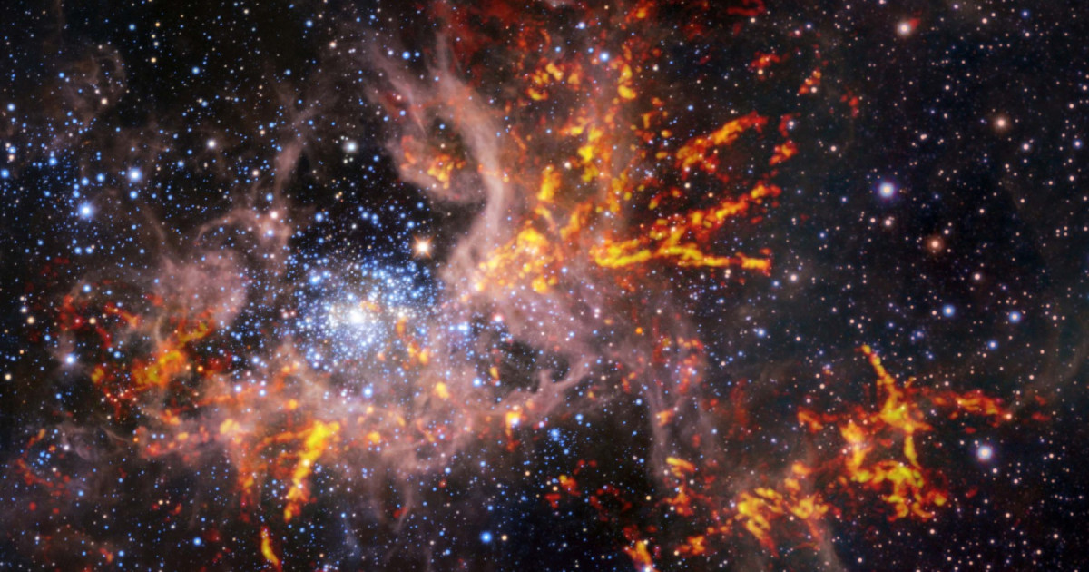 Galaxia Vecină, Spulberată de Marele Nor al lui Magellan