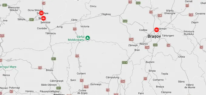Tesla: Noi stații Supercharger deschise în Brașov și Sibiu