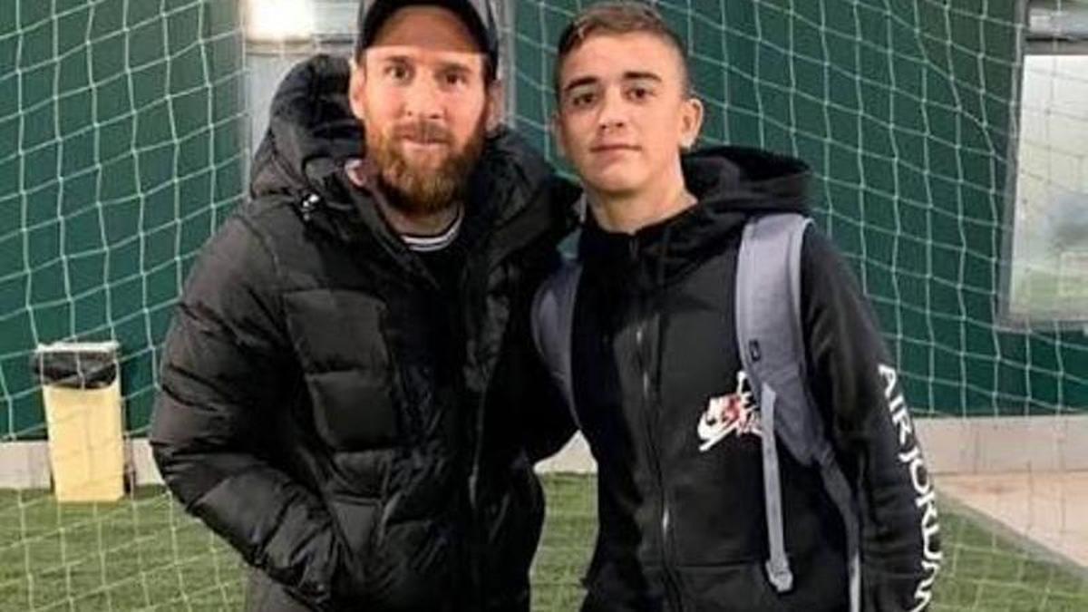 Gavi îl imită pe Messi cu un mesaj unic