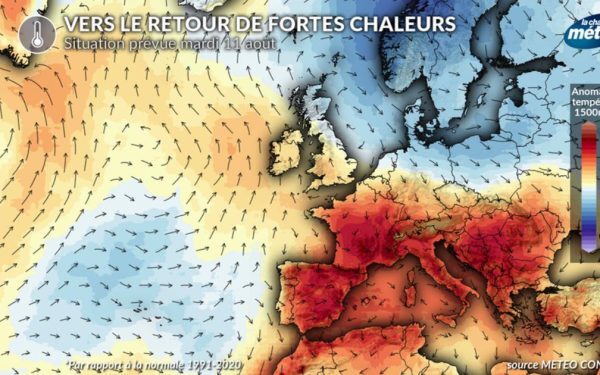 Căldura revine: Franța, spre al cincilea val de caniculă