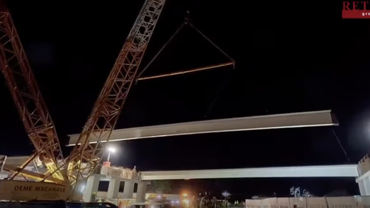 A0: S-a montat ultima grindă, șoseaua prinde contur