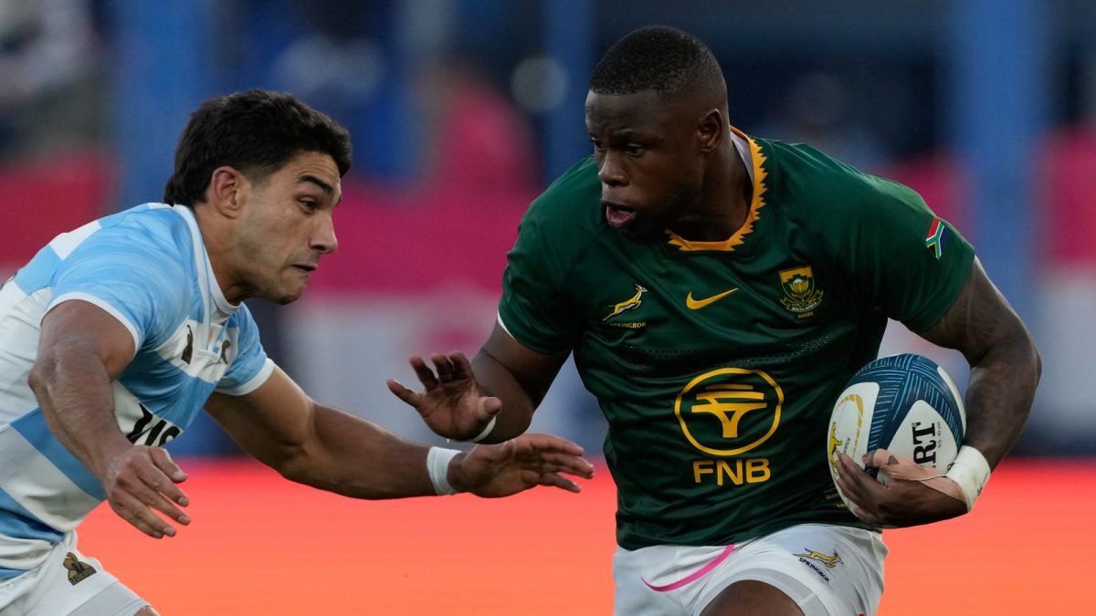 Springboks înving Argentina, Kolisi se accidentează grav