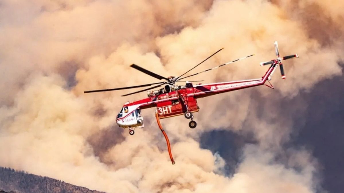 Elicopter prăbușit în Utah, în lupta cu incendiul masiv