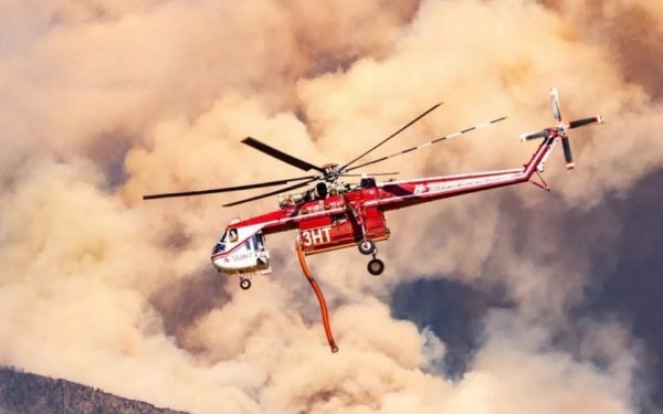 Elicopter prăbușit în Utah, în lupta cu incendiul masiv