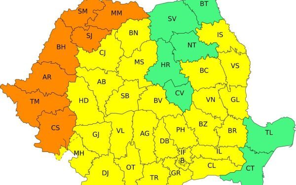 România, sub coduri Galben și Portocaliu de caniculă