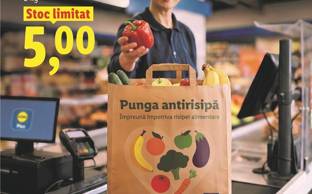 Lidl România: Pungi anti-risipă pentru legume și fructe