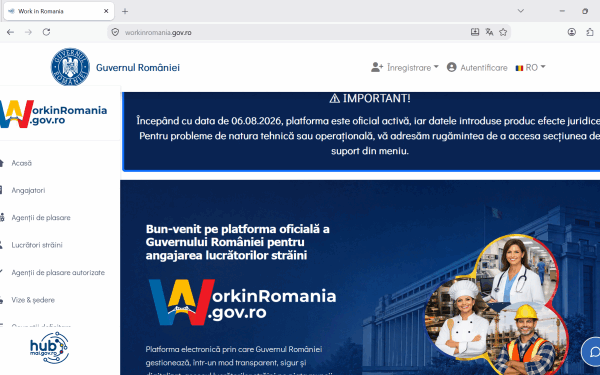 Platforma Workinromania, activă: Angajarea străinilor non-UE, pe noi reguli
