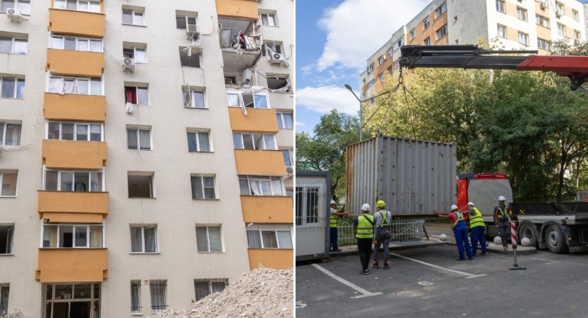 Rahova: Șantier la un an de la explozie. Locatarii își recuperează bunurile